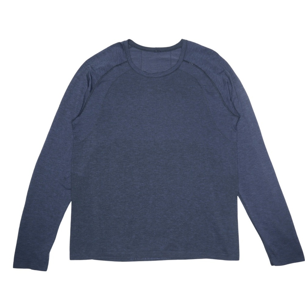 lululemon athletica Long Sleeve Shirt Live in Practice Men XXL Blue‎